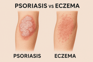 Psoriasis vs. Eczema