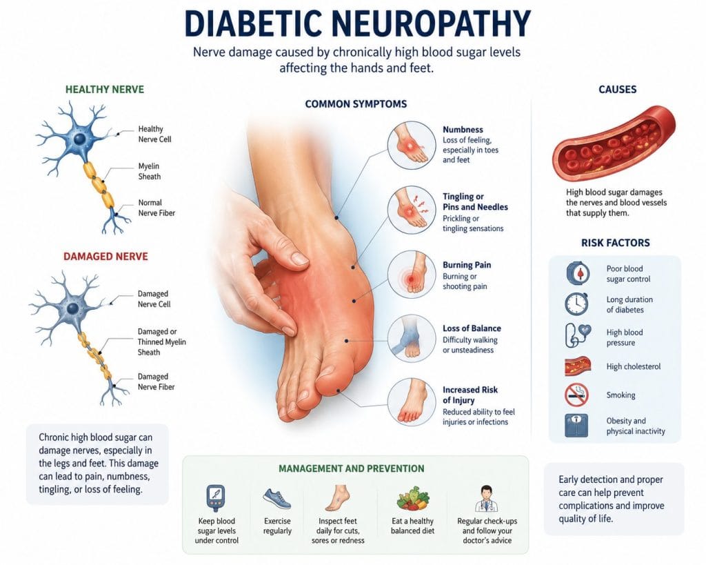 Can diabetic neuropathy be reversed? 