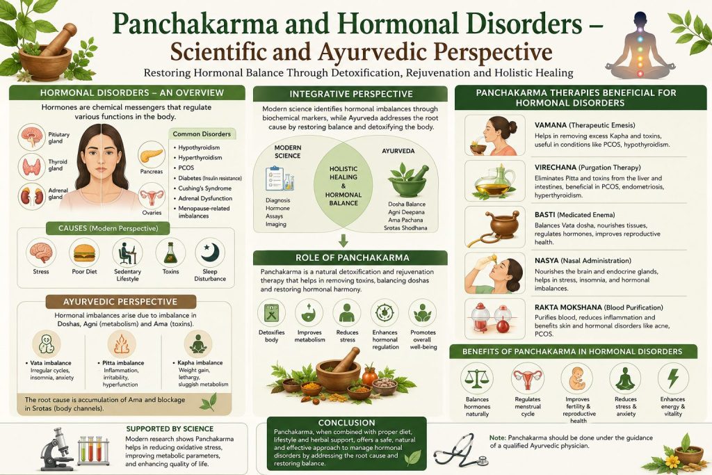 Panchakarma and Hormonal Disorders – Scientific and Ayurvedic Perspective :