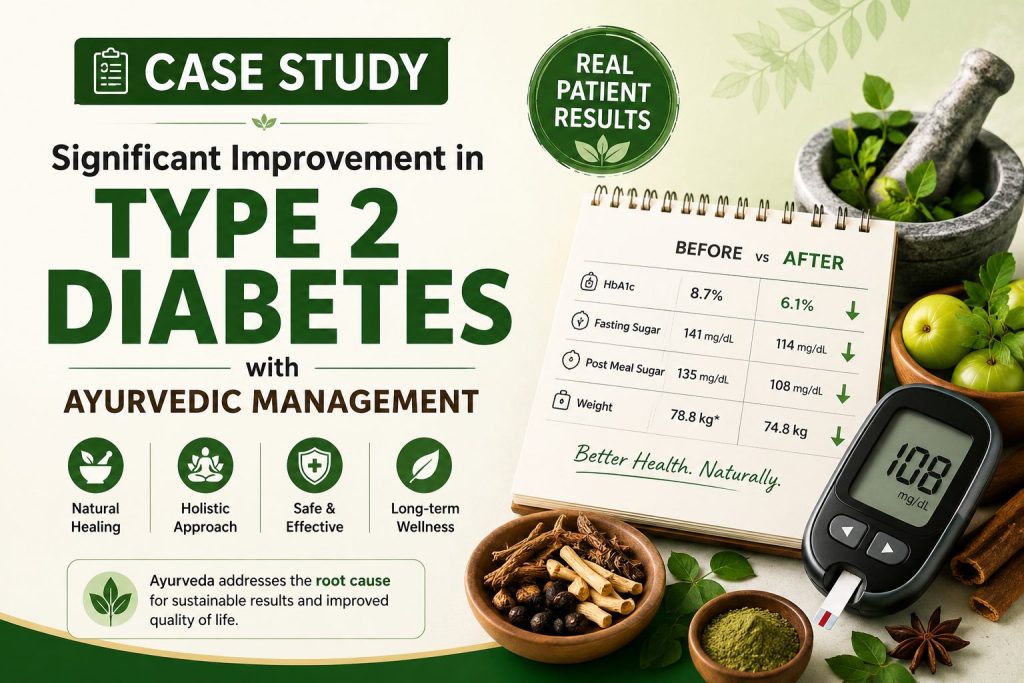 Case Study: Significant Improvement inType 2 Diabetes with Ayurvedic Management