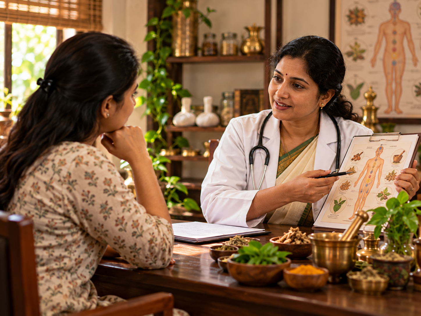 Warm medicated oil retained in a dough ring during localised Basti therapy at an Ayurveda clinic in Pune
